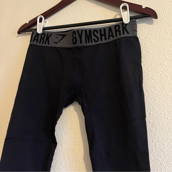Gymshark Fit Seamless Black Cropped Capri Leggings Purple Women's S Small - Picture 1 of 14
